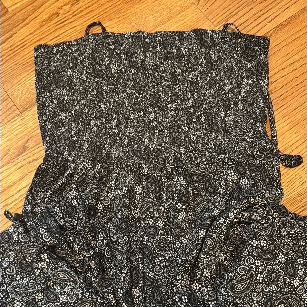 Black and White Paisley Dress
